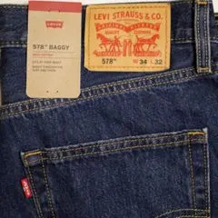 Levi's 578 W34 L32 バギー ダークインディゴ リーバイス