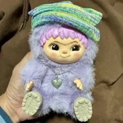 WAKUKU ワクク　キーホルダー　パープル　ぬいぐるみ