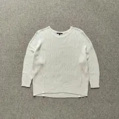美品 Sov. カシミヤ混 Vネックシアーニット 薄手 日本製 ブラック 38