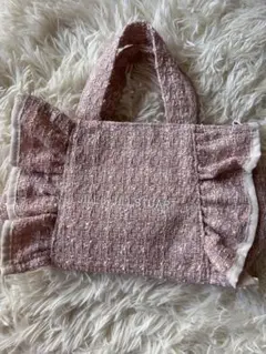 JILL by JILL STUART ツイードフリルバッグ ピンク　ブック