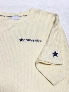 CONVERSE ワッフル 半袖Tシャツ アイボリー Mのサムネイル