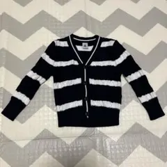 プチバトー ボーダーカーディガン