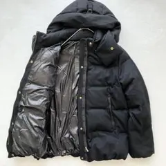 ナノユニバース nano UNIVERSE 西川ダウン フーディ ブラック