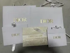 Dior ホワイトショップ袋 5枚セット