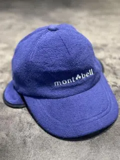 mont-bell フリース帽子　キッズフリーサイズ　耳当て付き