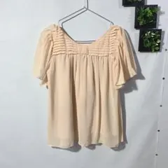 STRAWBERRY-FIELDS　リボンモチーフブラウス　シフォン　袖フレアのサムネイル