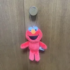 미사용 品 セサミストリート エルモ ぬいぐるみマスコット キーホルダー