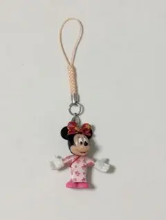 ディズニー　ミニーマウス　ストラップ　キーホルダー　中華コスチューム　RUN'A
