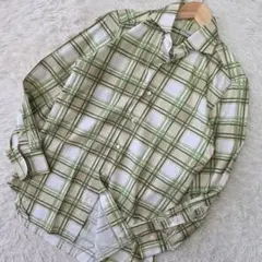 【美品】エリコ フォルミコラ 長袖シャツ カッタウェイ チェック コットンのサムネイル