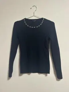 INGNI リブ編みネイビーセーター Mサイズ