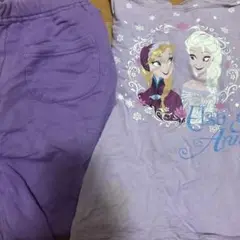 アナと雪の女王 パジャマ Lサイズ 紫