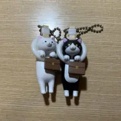 通勤ねこ マスコットボールチェーン ガチャガチャ