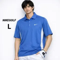 NIKEGOLF ナイキ ゴルフウェア ポロシャツ メンズ Ｌ ドライフィット