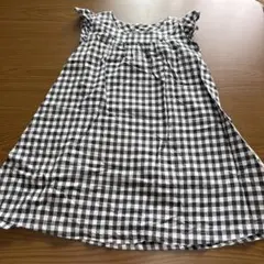 BREEZE ノースリーブ ギンガムチェック ワンピース 110