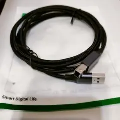 プリンターケーブル 3m USB2.0 Type B 高耐久性 ナイロン編み