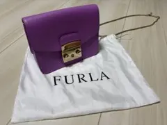 FURLA パープル ショルダーバッグ