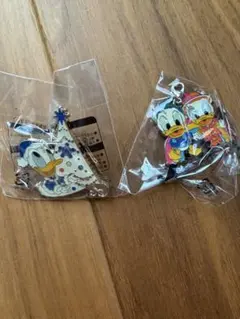 東京ディズニーリゾート ドナルド デイジー ピンバッジ チャーム　2個セットのサムネイル