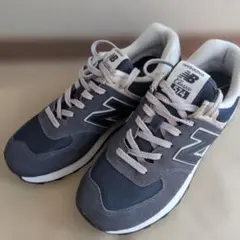 New Balance 574 グレー/ネイビー　 スニーカー　メンズ　26.5