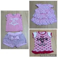 80cm 4点セット　Tシャツ ショートパンツ