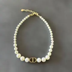 国内正規品 Dior ネックレス チョーカー パールネックレス