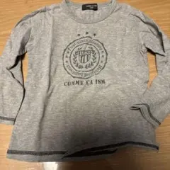 COMME CA ISM 長袖カットソー グレー 100A