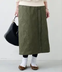 【新品】サニークラウズ　寝袋キルト　スカート　カーキ