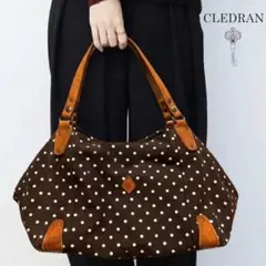 CLEDRAN クレドラン 変形バッグ トートバッグ キャンバス・レザー ドットのサムネイル