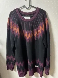 WACKO MARIA（ワコマリア） アーガイル ニット セーター Mサイズ