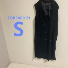 美品✨FOREVER 21 【S】ブラック ダブルブレストベスト