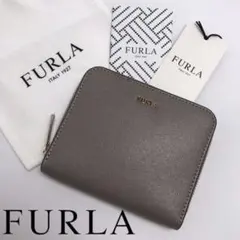 新品 FURLA 二つ折り財布 グレーのサムネイル