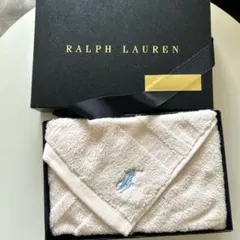 ラルフローレン　ハンドタオル　ベビーピンク　プレゼントにも！箱入り