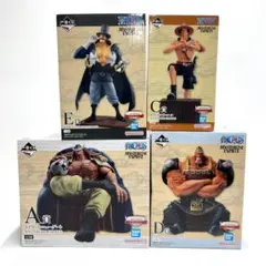 【未開封】 一番くじ ワンピース 白ひげ海賊団 4体セット フィギュア バンダイ