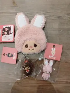 ☆モンチッチキャラクターグッズ☆ ふわモコがま口ケース&キーリング