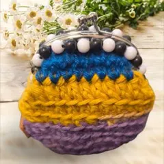 ハンドメイドがま口ポーチ