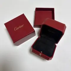 美品　カルティエ　リングケース　空箱　指輪入れ　レッドボックス　B