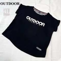 大きいサイズ4LOUTDOOR PRODUCTS ロゴTシャツ 黒 ビッグサイズのサムネイル