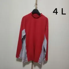 KENSHO ABE アンダーシャツ 4L 赤/グレー