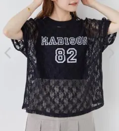 ehka sopo レースプリントTシャツのサムネイル