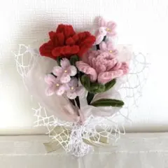 モールフラワー ハンドメイド 花束 ブーケ 枯れない花 ギフト 母の日 贈り物