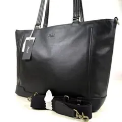 新品タグつき✨ダコタ トートバッグ 2way ブラック 牛革 A4PC ビジネス