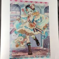 雪ミク 2026 クリアビジュアルポスター