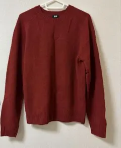 UNIQLO ユニクロ 長袖ニット レッド M