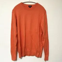 UNIQLO オレンジ ニットセーター Lサイズ
