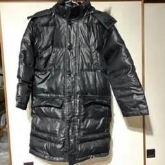 150 ブラック 中綿コート ファー付き