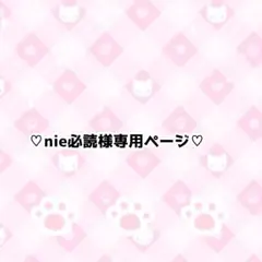 nie様専用ページ