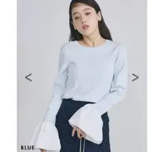 basementonline ￼バルーンスリーブニットトップス