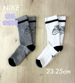 新品】NIKE キッズ　クルーソックス　靴下　Ⅱ★23-25cm