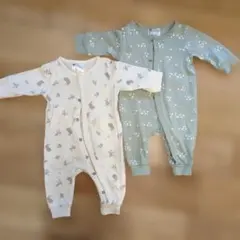 H&M　コットンカバーオール2点セット（サイズ５６）