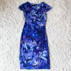 専用 ローレンラルフローレン　ワンピース　ドレス　ラップ　カシュクール　花柄