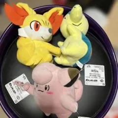 ポケモン　ほぴぺた ぬいぐるみ全3種コンプリートセット